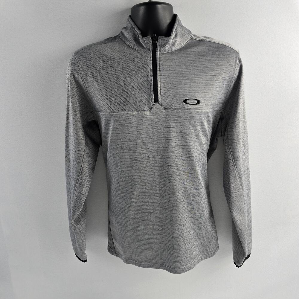 Oakley Men’s Hydroix Gray Long Sleeve 1/4 Zip Pullover Shirt Size‎ M 6620